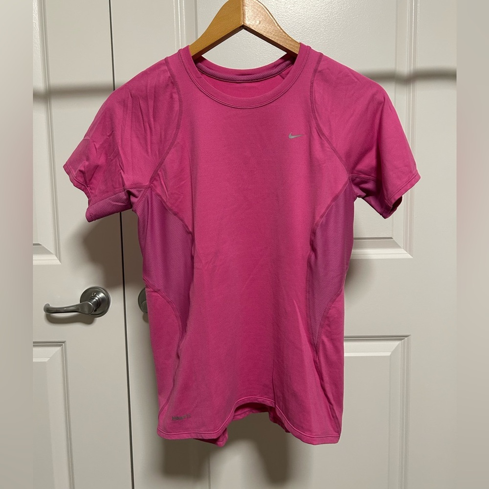 Nike Fit Dry - Hot Pink Athletic Performance T-Shirt